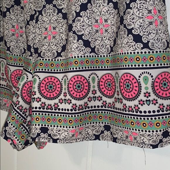 Ooberswank pink & black patterned  shorts - Picture 3 of 5